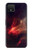 S3897 Espace nébuleuse rouge Etui Coque Housse pour Google Pixel 4 XL