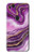S3896 Stries d'or en marbre violet Etui Coque Housse pour Google Pixel 2