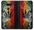 S3890 Drapeau Rasta Reggae Fumée Etui Coque Housse pour LG V30, LG V30 Plus, LG V30S ThinQ, LG V35, LG V35 ThinQ