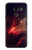 S3897 Espace nébuleuse rouge Etui Coque Housse pour LG G8 ThinQ