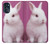 S3870 Mignon bébé lapin Etui Coque Housse pour Motorola Moto G (2022)