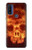 S3881 Crâne de feu Etui Coque Housse pour Motorola G Pure