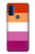 S3887 Drapeau de la fierté lesbienne Etui Coque Housse pour Motorola G Pure