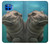 S3871 mignon, bébé, hippopotame, hippopotame Etui Coque Housse pour Motorola Moto G 5G Plus