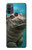 S3871 mignon, bébé, hippopotame, hippopotame Etui Coque Housse pour Motorola Moto G50