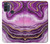 S3896 Stries d'or en marbre violet Etui Coque Housse pour Motorola Moto G50