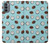 S3860 Motif à pois de noix de coco Etui Coque Housse pour Motorola Moto G31