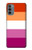 S3887 Drapeau de la fierté lesbienne Etui Coque Housse pour Motorola Moto G31