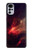 S3897 Espace nébuleuse rouge Etui Coque Housse pour Motorola Moto G22