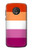 S3887 Drapeau de la fierté lesbienne Etui Coque Housse pour Motorola Moto G6