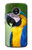 S3888 Ara Visage Oiseau Etui Coque Housse pour Motorola Moto G5