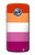 S3887 Drapeau de la fierté lesbienne Etui Coque Housse pour Motorola Moto X4