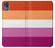 S3887 Drapeau de la fierté lesbienne Etui Coque Housse pour Motorola Moto E6, Moto E (6th Gen)
