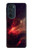 S3897 Espace nébuleuse rouge Etui Coque Housse pour Motorola Edge 30 Pro