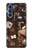 S3877 Université sombre Etui Coque Housse pour Motorola Edge S30