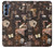 S3877 Université sombre Etui Coque Housse pour Motorola Edge S30