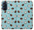 S3860 Motif à pois de noix de coco Etui Coque Housse pour Motorola Edge X30