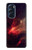 S3897 Espace nébuleuse rouge Etui Coque Housse pour Motorola Edge X30