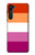 S3887 Drapeau de la fierté lesbienne Etui Coque Housse pour Motorola Edge