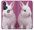 S3870 Mignon bébé lapin Etui Coque Housse pour Motorola Edge+