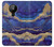 S3906 Marbre violet bleu marine Etui Coque Housse pour Nokia 5.3