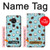 S3860 Motif à pois de noix de coco Etui Coque Housse pour Nokia 7.2