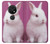 S3870 Mignon bébé lapin Etui Coque Housse pour Nokia 7.2