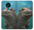 S3871 mignon, bébé, hippopotame, hippopotame Etui Coque Housse pour Nokia 3.4