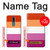 S3887 Drapeau de la fierté lesbienne Etui Coque Housse pour Nokia 2.4