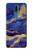 S3906 Marbre violet bleu marine Etui Coque Housse pour Nokia 2.4