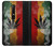 S3890 Drapeau Rasta Reggae Fumée Etui Coque Housse pour Nokia 6.1, Nokia 6 2018