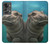 S3871 mignon, bébé, hippopotame, hippopotame Etui Coque Housse pour OnePlus Nord 2T