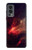 S3897 Espace nébuleuse rouge Etui Coque Housse pour OnePlus Nord 2 5G