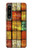 S3861 Bloc de conteneur coloré Etui Coque Housse pour Sony Xperia 1 IV