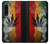 S3890 Drapeau Rasta Reggae Fumée Etui Coque Housse pour Sony Xperia 1 IV