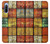 S3861 Bloc de conteneur coloré Etui Coque Housse pour Sony Xperia 10 III Lite