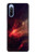 S3897 Espace nébuleuse rouge Etui Coque Housse pour Sony Xperia 10 III Lite