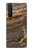 S3886 Rocher de marbre gris Etui Coque Housse pour Sony Xperia 1 III