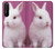 S3870 Mignon bébé lapin Etui Coque Housse pour Sony Xperia 1 II