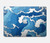 S3901 Vagues esthétiques de l'océan de tempête Etui Coque Housse pour MacBook 12″ - A1534