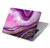 S3896 Stries d'or en marbre violet Etui Coque Housse pour MacBook Pro 15″ - A1707, A1990