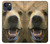 S0840 Grizzly Bear visage Etui Coque Housse pour iPhone 14