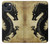 S1482 Peinture Noir dragon Etui Coque Housse pour iPhone 14