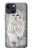 S1566 Milou Blanc Chouette Chouette Etui Coque Housse pour iPhone 14