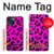 S1850 Motif rose Léopard Etui Coque Housse pour iPhone 14