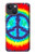 S1870 Tie Dye Paix Etui Coque Housse pour iPhone 14