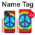 S1870 Tie Dye Paix Etui Coque Housse pour iPhone 14