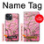 S2449 Fleur rose Amandier Van Gogh Etui Coque Housse pour iPhone 14