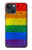 S2683 Arc en ciel Fierté LGBT Drapeau Etui Coque Housse pour iPhone 14