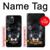 S2823 Noir Loup Bleu Yeux Visage Etui Coque Housse pour iPhone 14